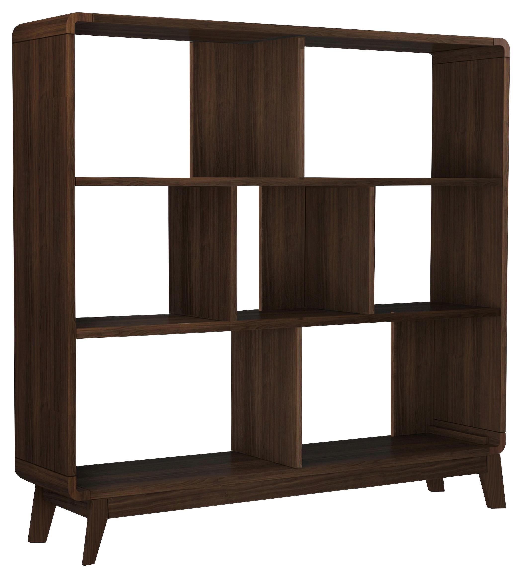 Regal Cassie Walnussfarben 122 cm - Walnussfarben, Design, Holzwerkstoff (122/126/29cm) - MID.YOU