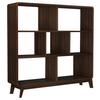 Regal Cassie Walnussfarben 122 Cm - Walnussfarben, Design, Holzwerkstoff (122/126/29cm) - MID.YOU