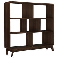 Regal Cassie Walnussfarben 122 Cm - Walnussfarben, Design, Holzwerkstoff (122/126/29cm) - MID.YOU