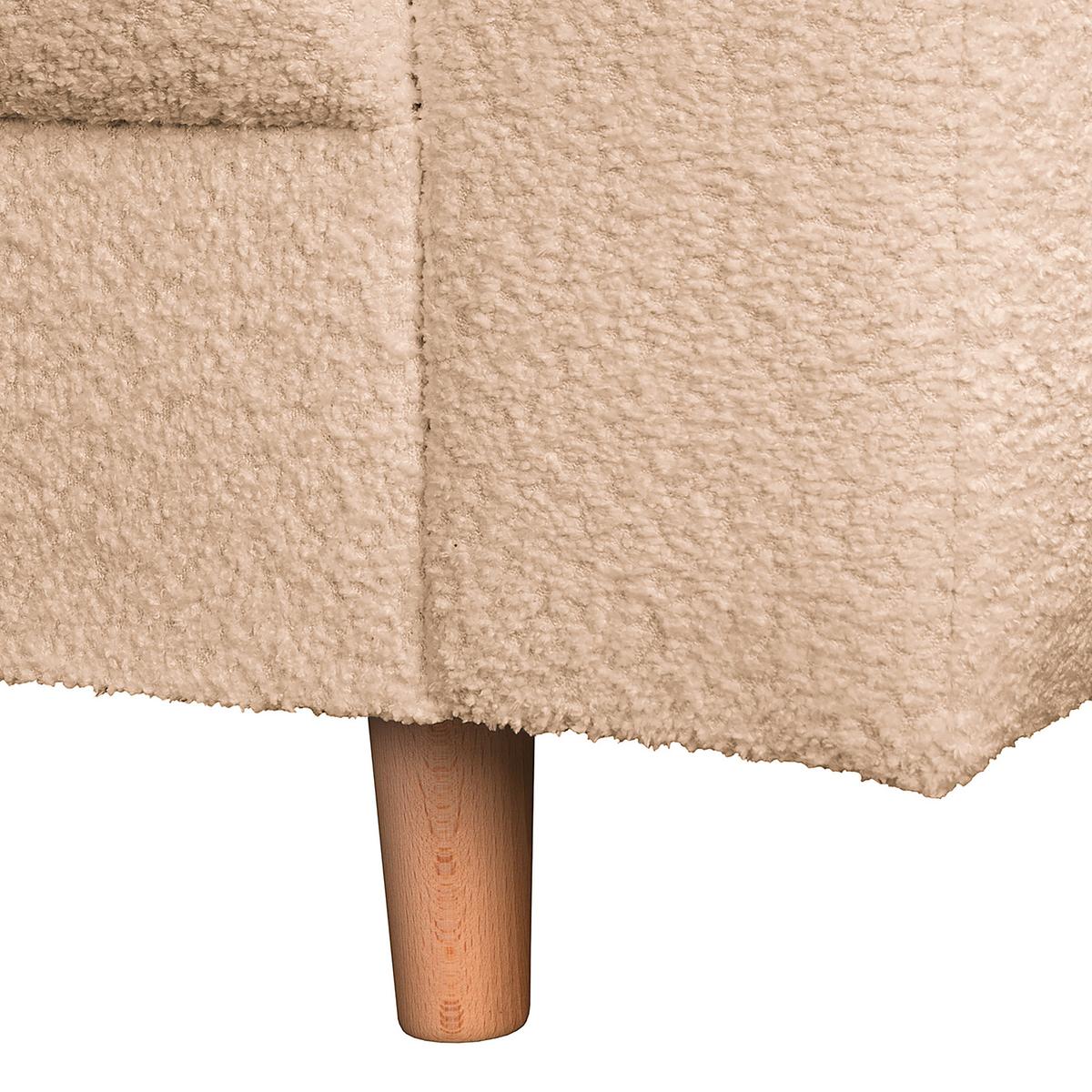 Ecksofa Ariella Beige S: 161x231 cm - Beige/Naturfarben, Design, Textil (161/231cm) - Livetastic