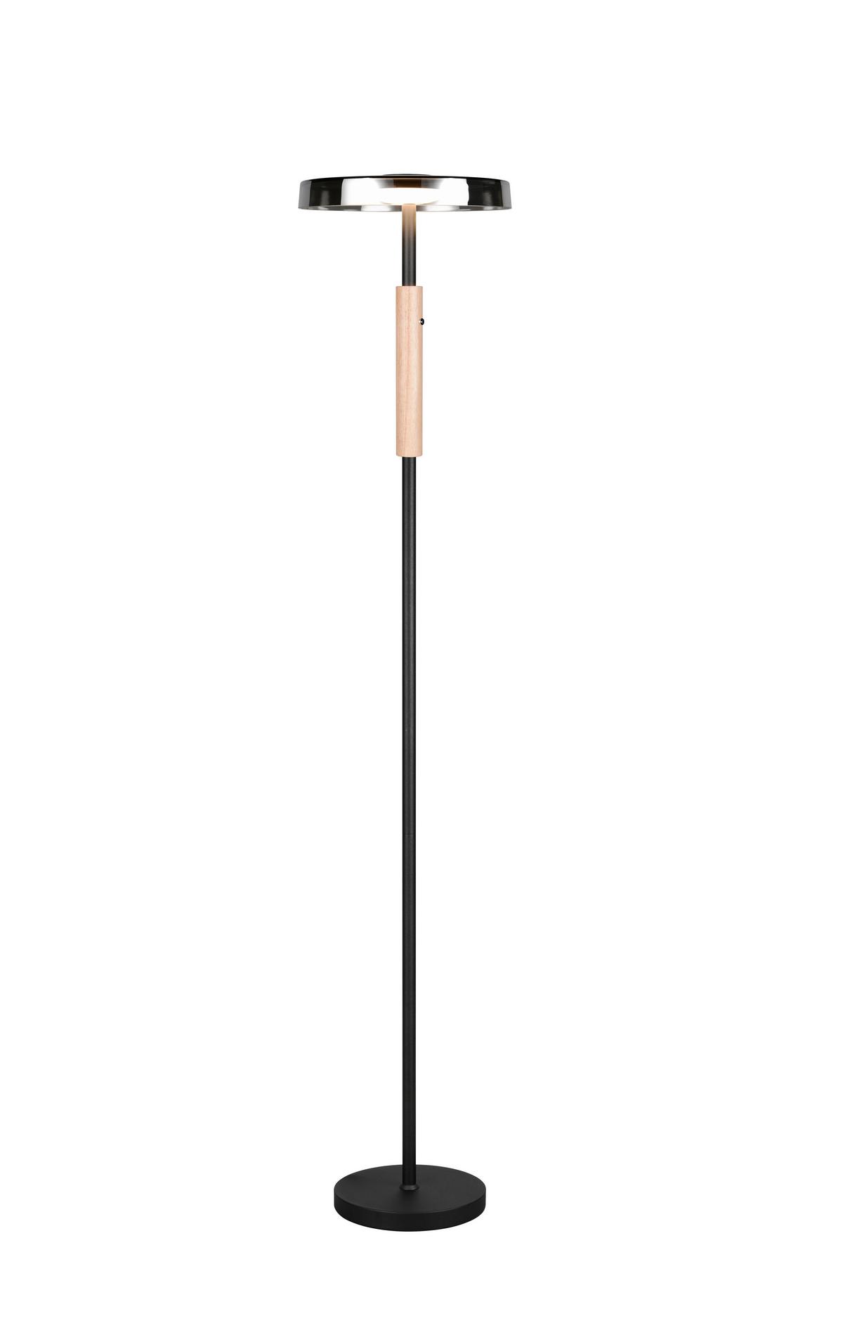 LED-Stehleuchte 454910165 Celeste - Braun/Weiß, Design, Glas/Metall (33/160cm) - Trio Leuchten