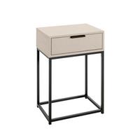 Nočný stolík ILVA čierna/kašmír - čierna/kašmírová, Konventionell, kov/kompozitné drevo (40/60/28cm) - Mömax