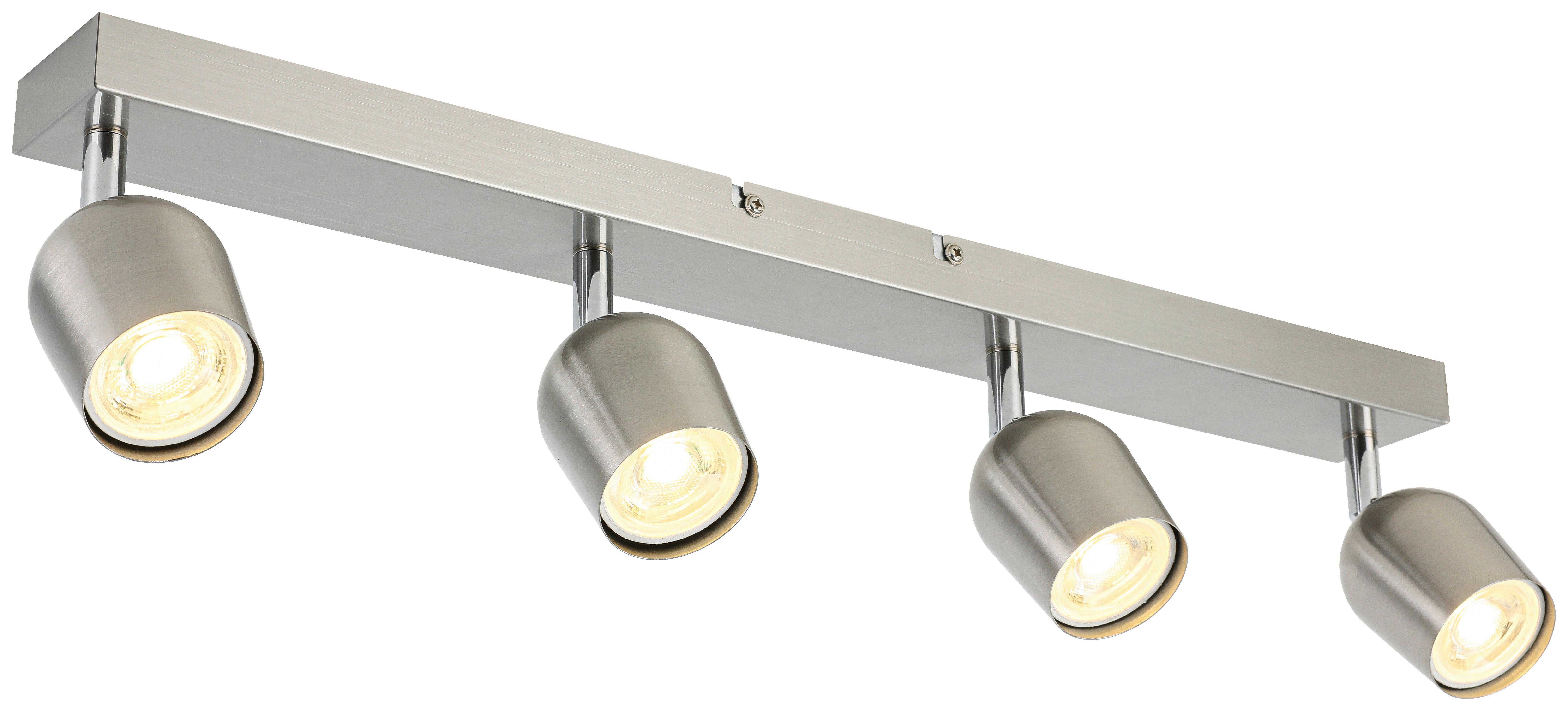 BODOVÉ SVÍTIDLO ERNESTINE - barvy chromu/barvy niklu, Romantický / Rustikální, kov/plast (56/7,5/14cm) - Mömax