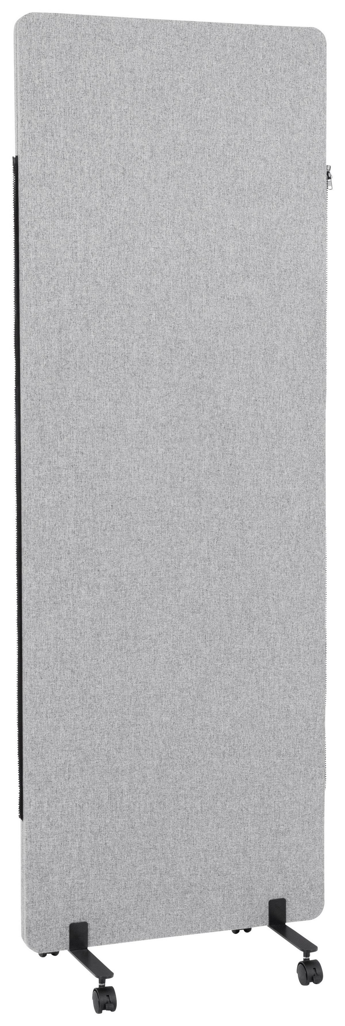 Trennwand Flexmiut - Hellgrau, Basics, Kunststoff/Textil (60/177/3cm) - MID.YOU