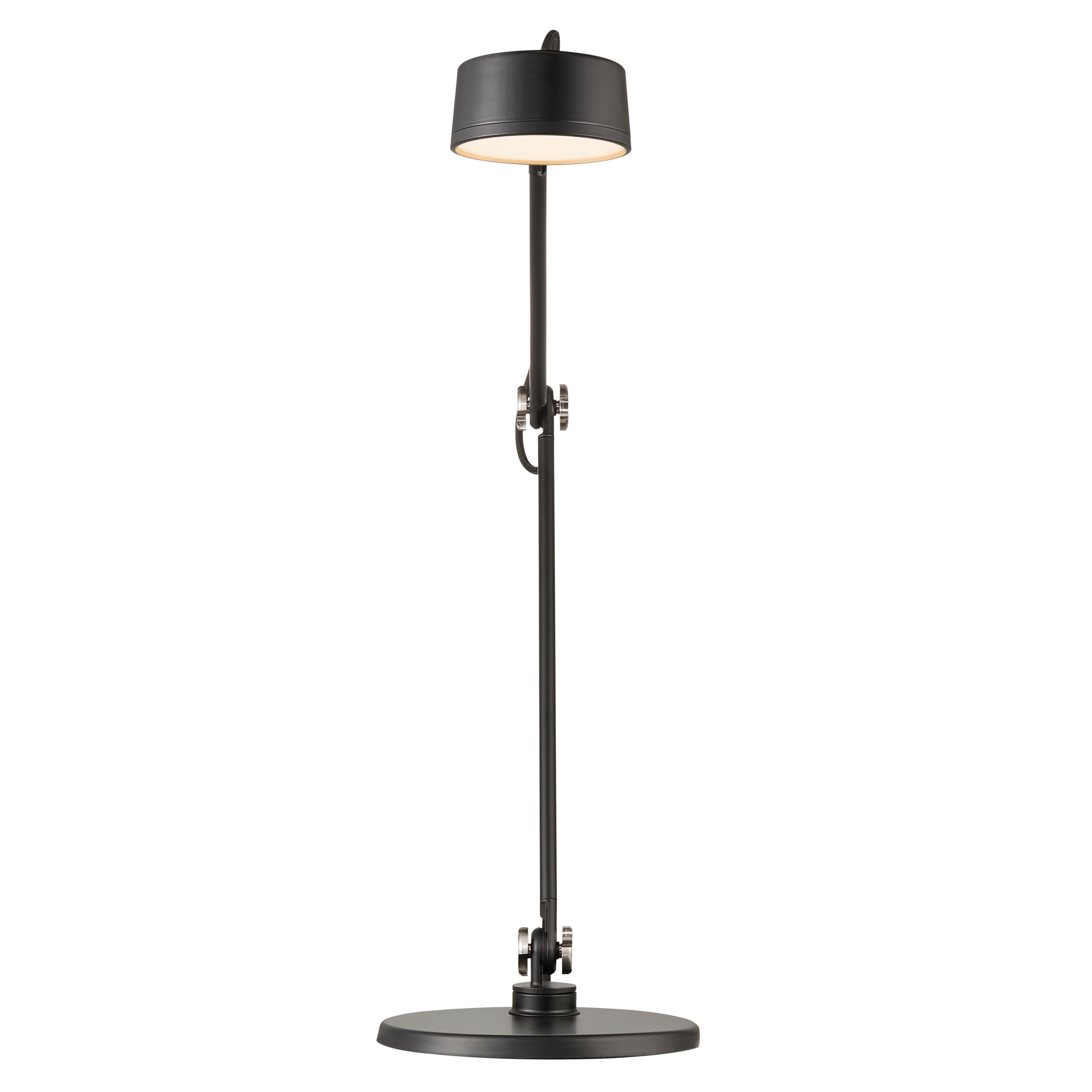 Schreibtischleuchte Nobu Tila Schwarz L: 49,5 cm - Schwarz, Design, Metall (49,5/10,5/46,5cm) - Nordlux