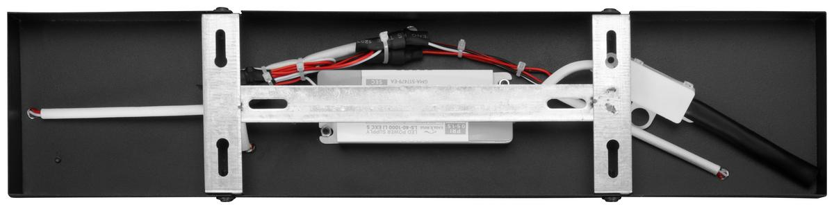 Led-deckenleuchte, 4000k Big - Schwarz, MODERN, Kunststoff/Metall (82/52/5cm)