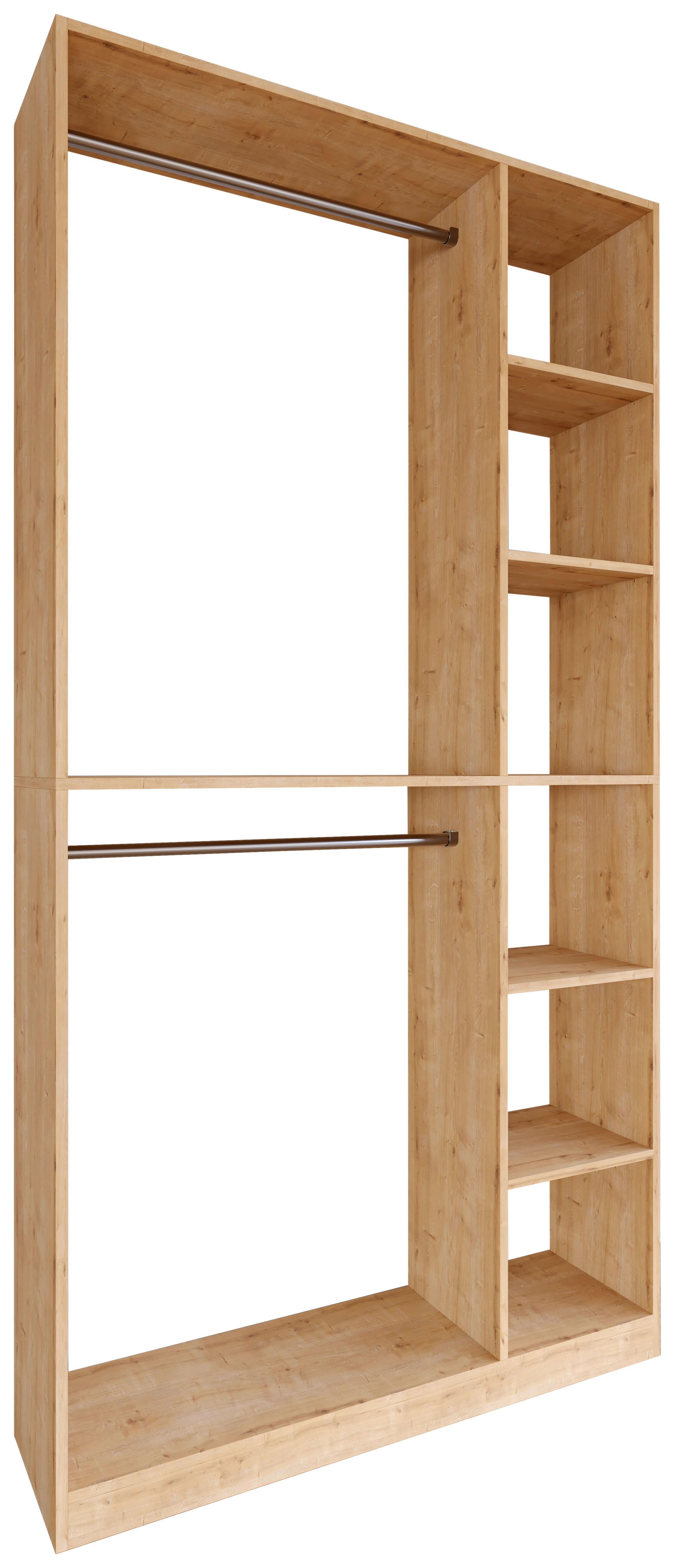 Kleiderschrank Palosa Honigeiche Dekor - Honigeiche, Design, Holzwerkstoff (110/211/35cm) - MID.YOU