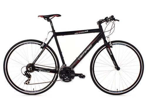 Rennrad 28 Zoll Lightspeed 21 Gänge, Rot/Schwarz - Rot/Schwarz, Basics, Metall (180/70/80cm) - KS Cycling