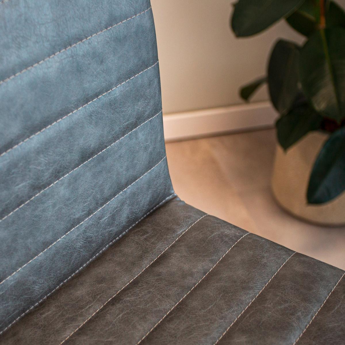 Barhocker-set Donny Anthrazit B: 54 Cm - Anthrazit/Schwarz, MODERN, Textil/Metall (54/100/58cm) - MID.YOU