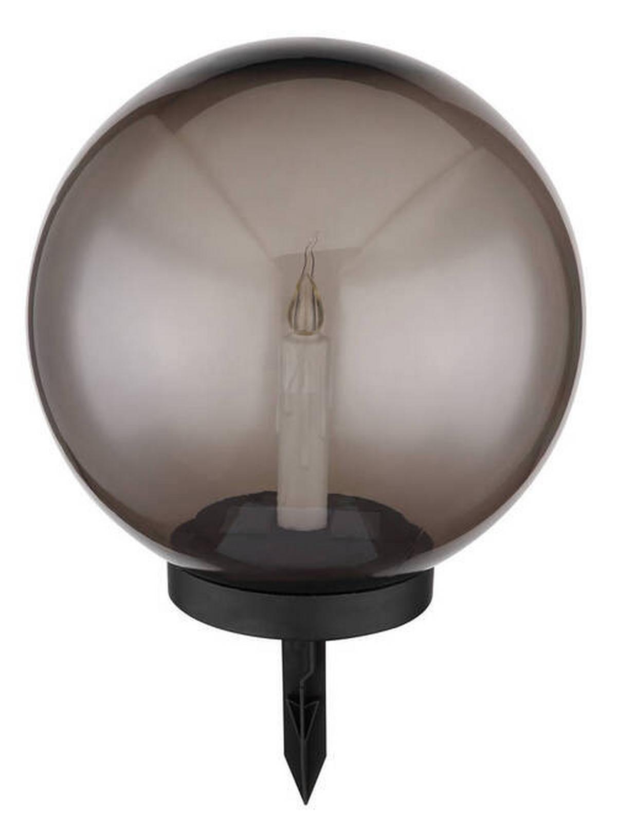 Solarleuchte 33819 - Schwarz/Grau, Basics, Kunststoff (25/38,5cm) - Globo