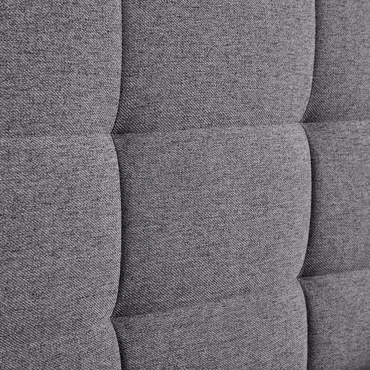 Boxspring posteľ MARSELIE sivá, 200x220cm - čierna/sivá, Modern, drevo/textil (200/220cm) - Bessagi Home