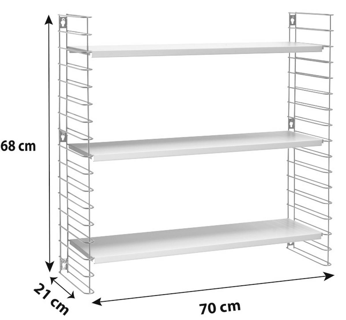 Buchefarben 70 cm Tomado Tomado Wandregal B: