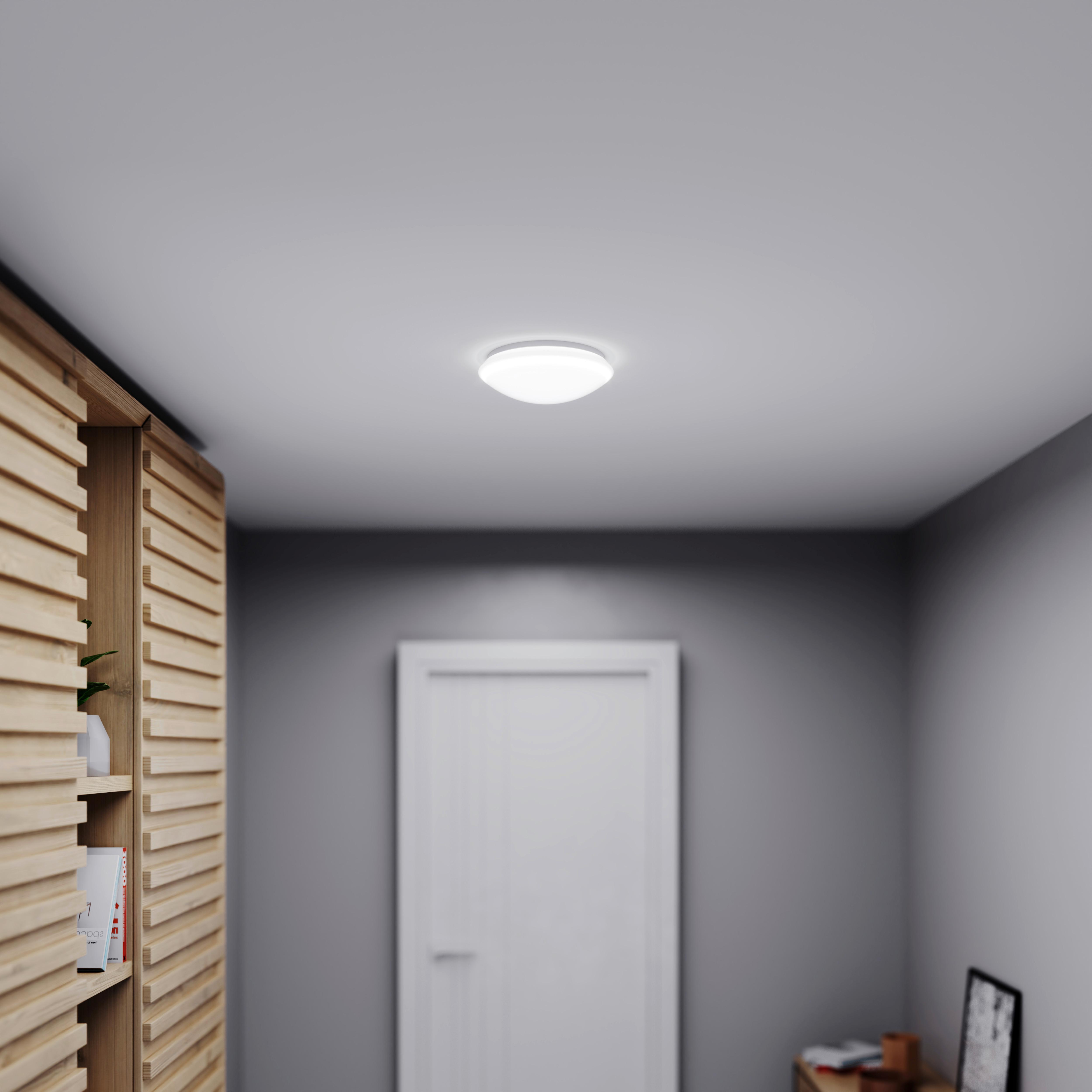 Led-deckenleuchte Rs 16 S Led Weiß - Weiß, Design, Glas (27,5/9,5cm) - Steinel