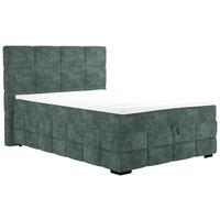 Polsterbett Vega Grün, Lf: 140 X 200 Cm - Grün, Trend, Holz/Textil (140/200cm)