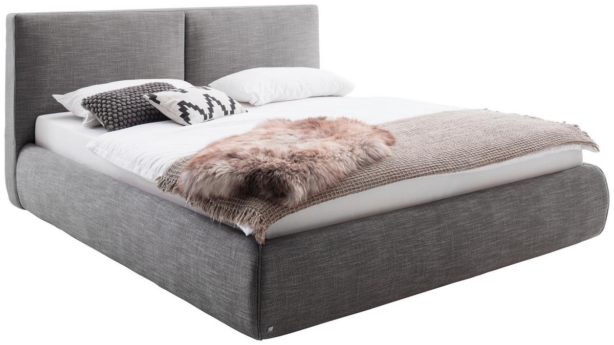 Polsterbett Atesio 180x200cm Anthrazit - Anthrazit, MODERN, Textil (180/200cm) - Livetastic