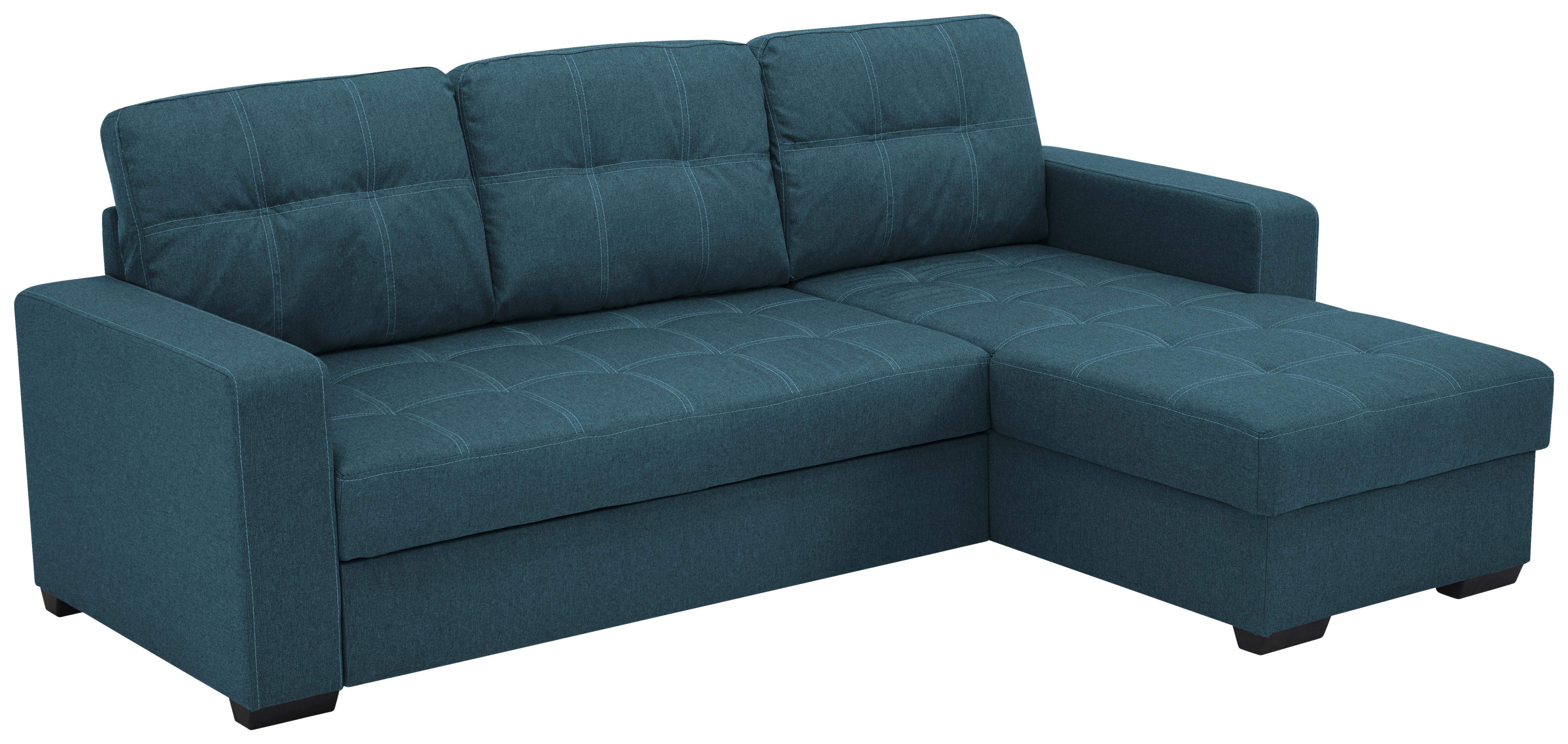 Eckschlafsofa Mediolan Petrol S: 240x160 cm