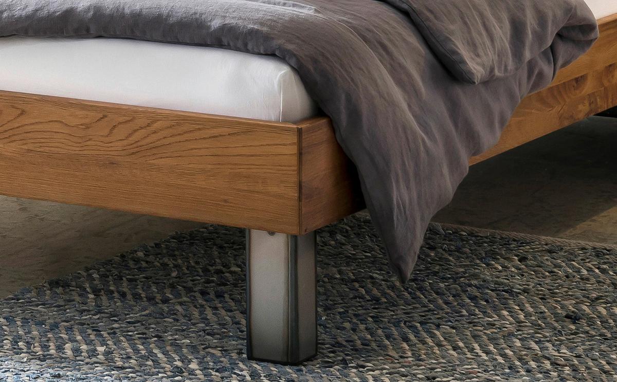 Bett Lodi Wildeiche 160x200 Cm - Wildeiche, Natur, Holz (160/200cm) - Hasena