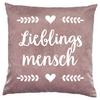 Zierkissen Sophia 45x45 Cm Polyester Rosa Mit Zipp - Rosa, MODERN, Textil (45/45cm) - Luca Bessoni