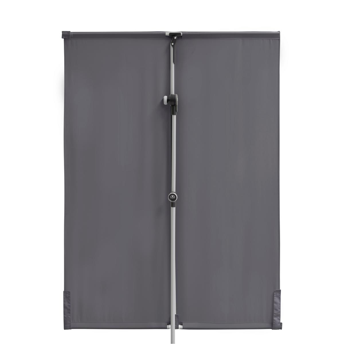 Sonnenschirm Active B/H/T: 180x270x130cm Anthrazit - Anthrazit/Alufarben, MODERN, Textil/Metall (180/270/130cm) - Doppler