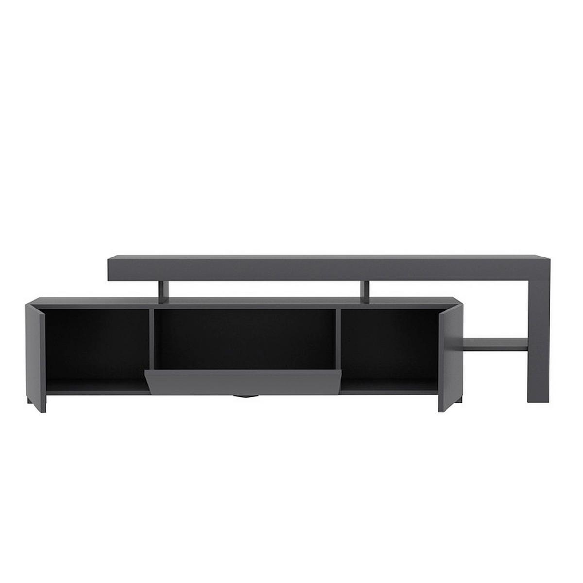 TV-ELEMENT Anthrazit B: 192cm - Anthrazit, MODERN, Holzwerkstoff (192/53/37cm)
