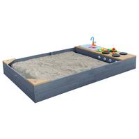 Sandkasten A031.015.20 - Braun/Grau, KONVENTIONELL, Holz (115/21,8/180cm) - Ambia Garden