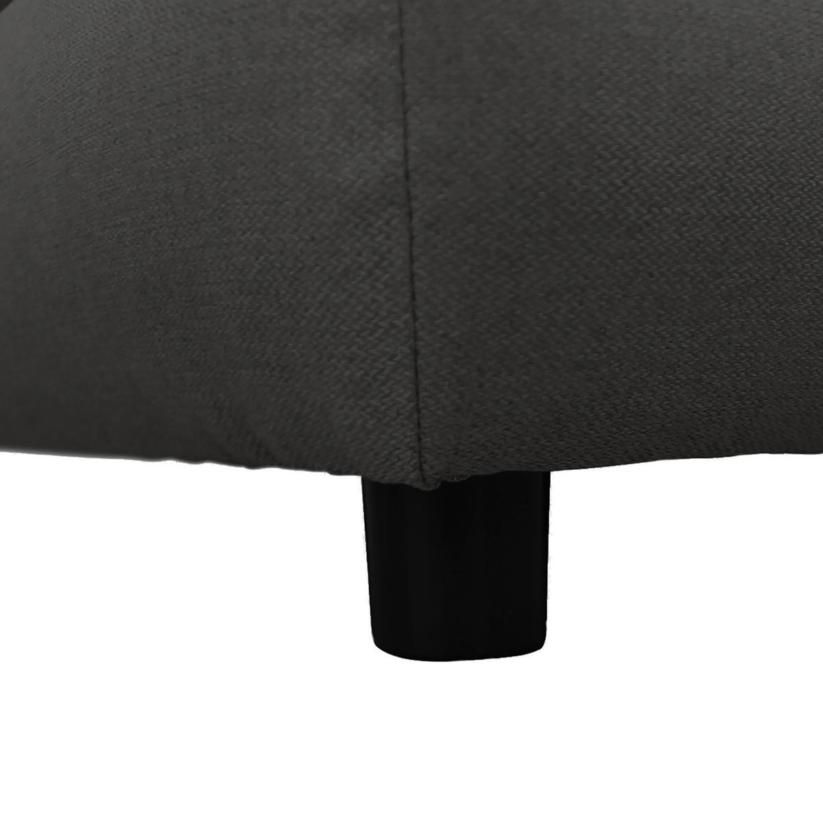 Schlafsofa Mela Anthrazit B: 200 cm - Anthrazit/Schwarz, Design, Textil (200/88/87cm) - P & B