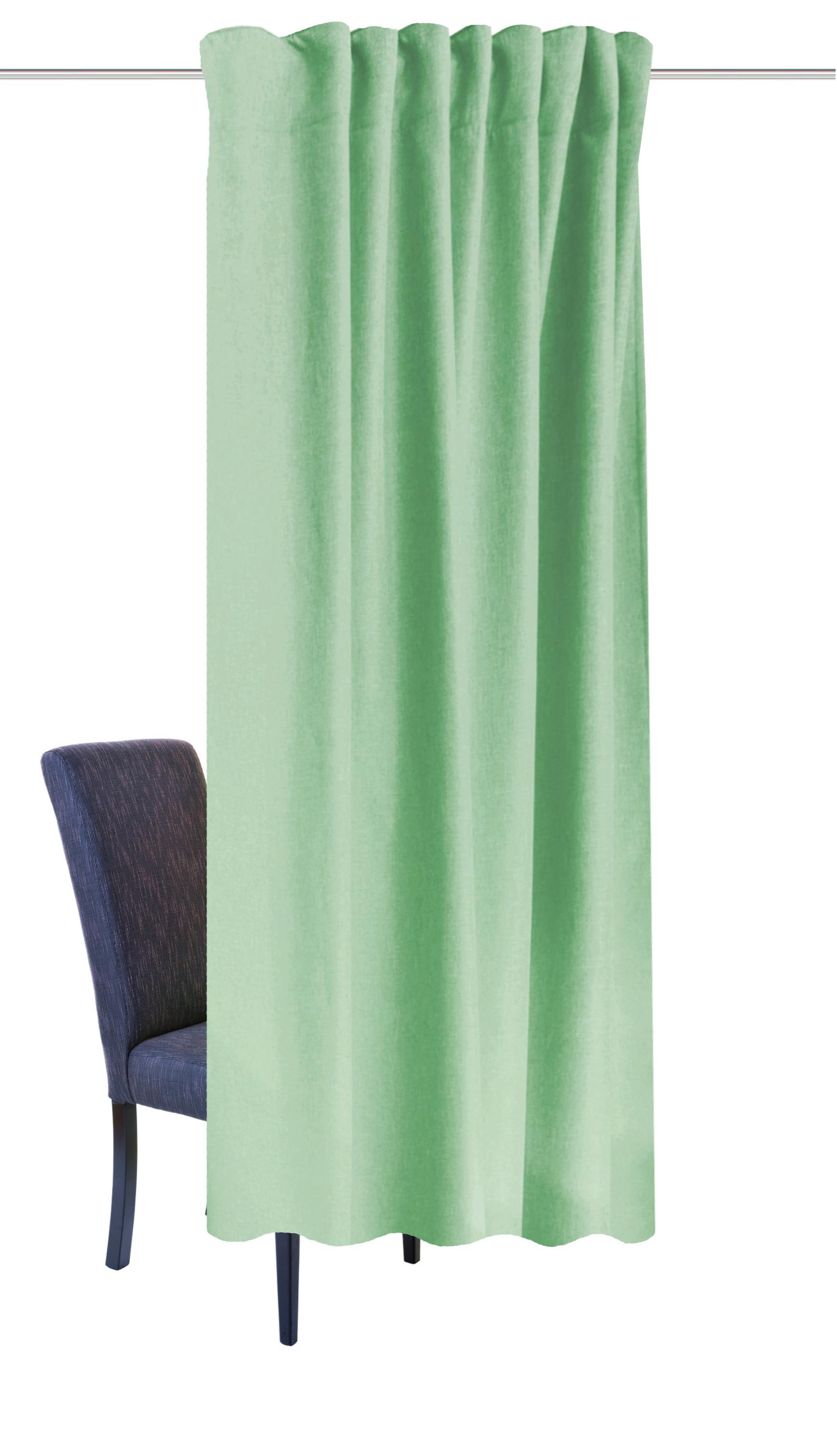 Wärmeschutzvorhang Eskimo Mintgrün B: 135 cm - Mintgrün, Basics, Textil (135/225cm) - Schmidt W. Gmbh