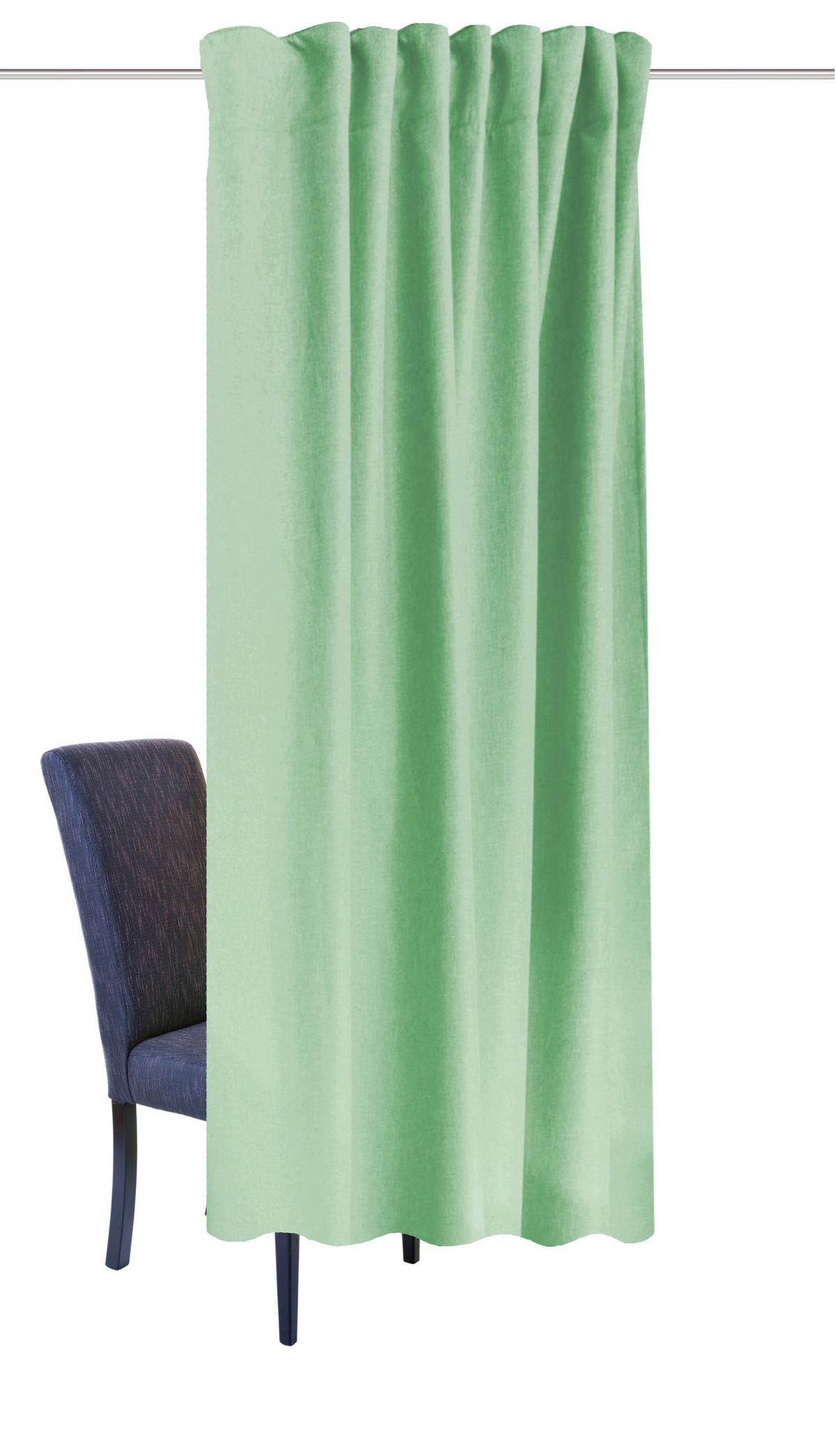 Wärmeschutzvorhang Eskimo Mintgrün B: 135 cm - Mintgrün, Basics, Textil (135/225cm) - Schmidt W. Gmbh