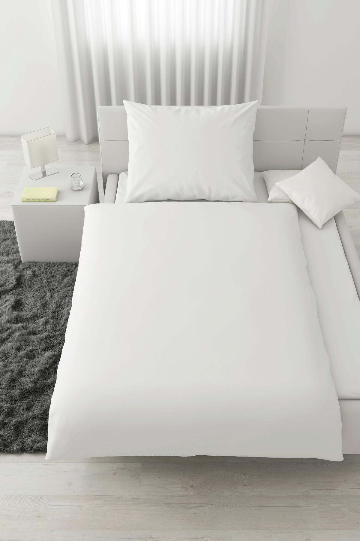 POVLEČENÍ Iris, 140/200cm, bílá - bílá, Moderní, textil (140/200cm) - Modern Living