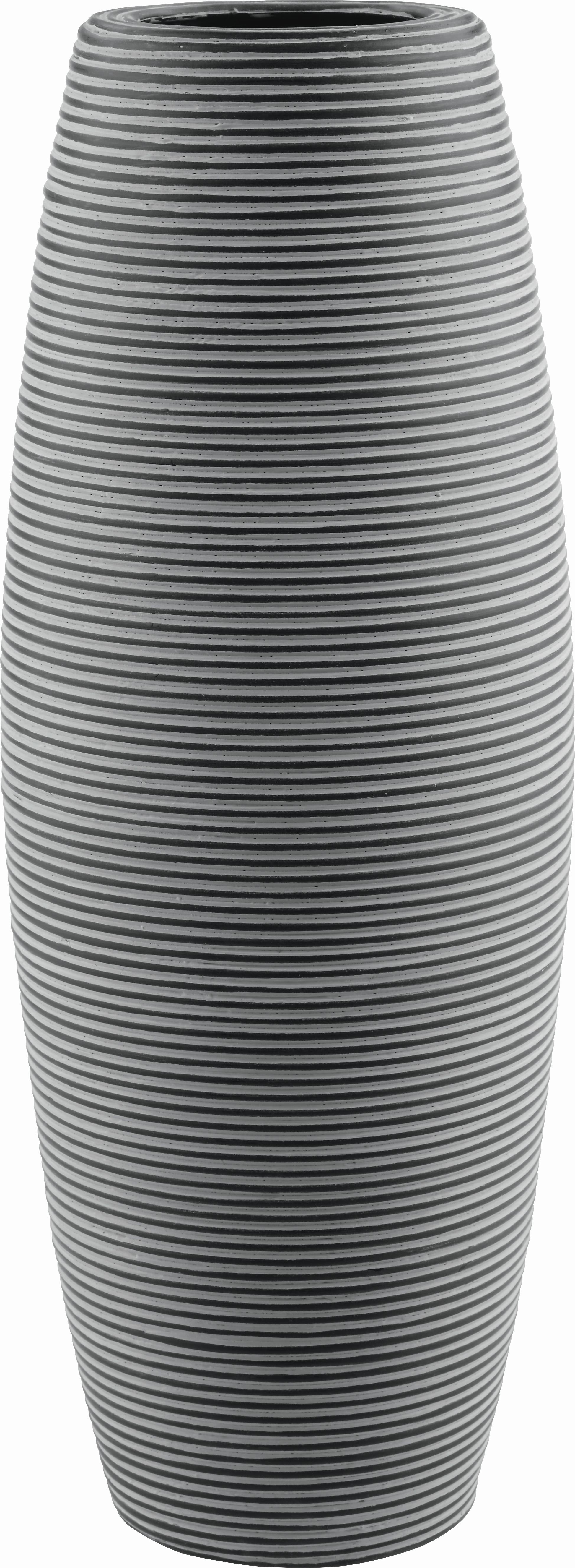 VÁZA MARLENE - černá, Lifestyle, plast (22/59cm) - Mömax