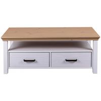 KONFERENČNÝ STOLÍK MALUNO - hnedá/medená, Romantik / Landhaus, kov/drevo (120/60/49cm)