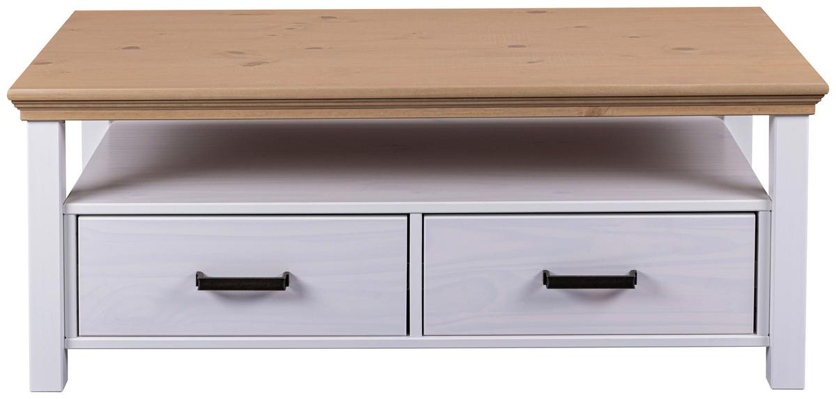 KONFERENČNÝ STOLÍK MALUNO - hnedá/medená, Romantik / Landhaus, kov/drevo (120/60/49cm)