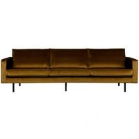 3-sitzer-sofa Rodeo Honig B: 277cm - Schwarz/Honig, Design, Textil/Metall (277/85/86cm) - Livetastic