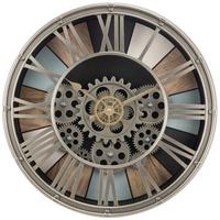 Wanduhr Denise - Bronzefarben, KONVENTIONELL, Glas/Papier (38,5/7,5cm) - James Wood