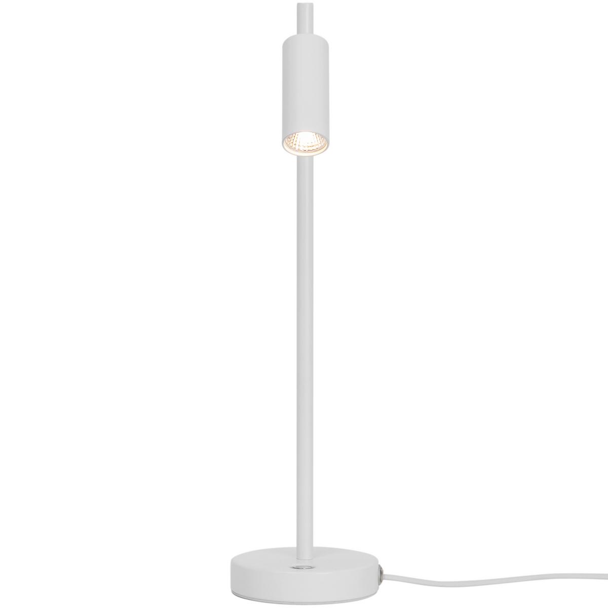 Tischleuchte Omari Weiß H: 40 cm - Weiß, Design, Metall (40cm) - Nordlux