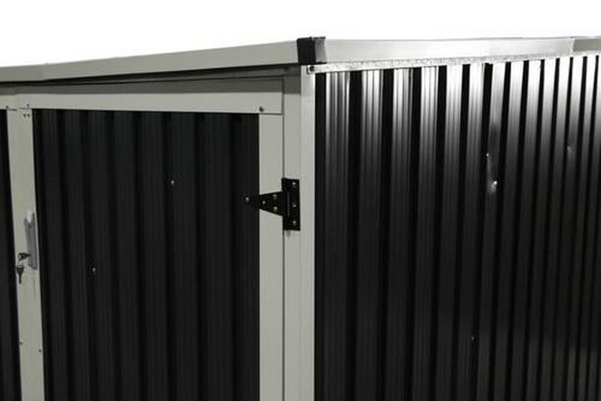 Fahrradgarage Fahrradgarage Und Aufbew. Box - Anthrazit, Basics, Metall (203/158/200cm)