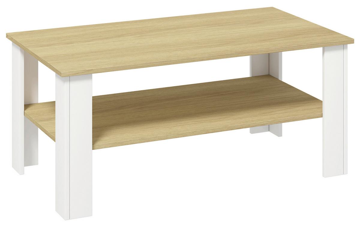 KONFERENČNÝ STOLÍK DISALO - biela/dub medový, Design, kompozitné drevo (100/55/44cm) - Livetastic
