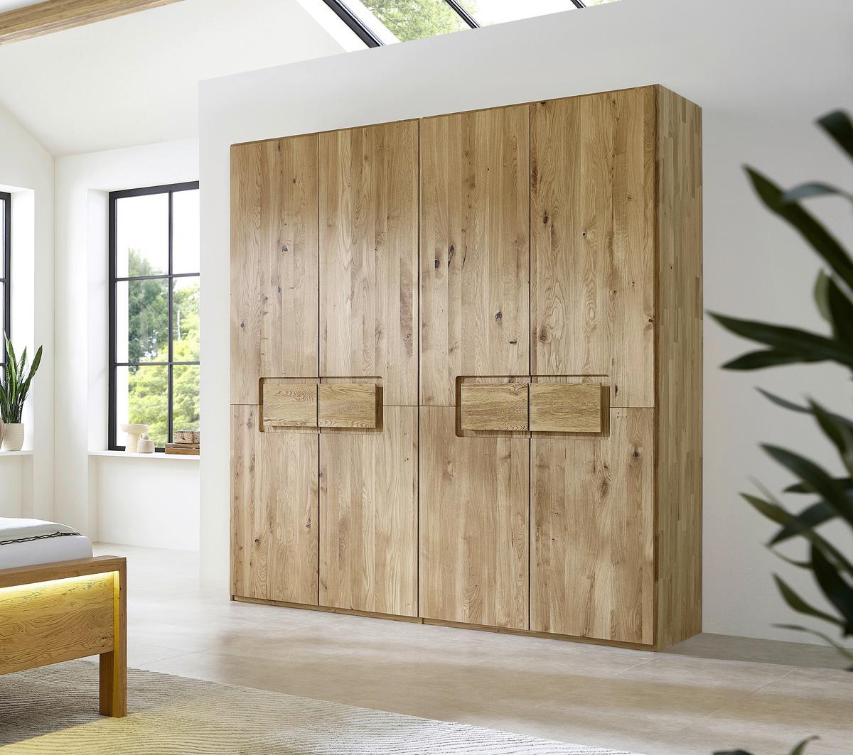 Drehtürenschrank Emilia, Eichefarben B: 202 Cm - Wildeiche/Eichefarben, MODERN, Holz (202/223/62cm) - MID.YOU