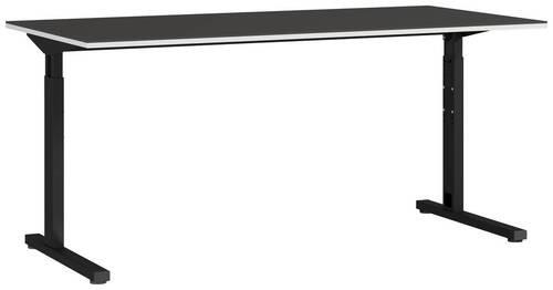 Schreibtisch höhenverstellbar B 160cm H 70cm GraphitSchwarz