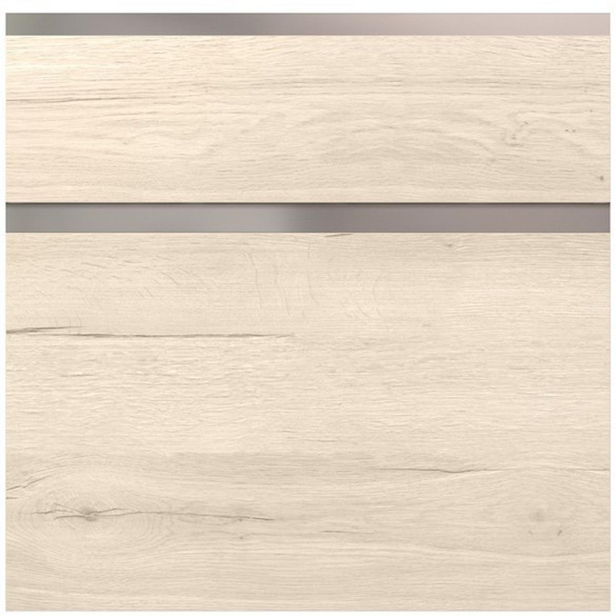 Badmöbel-Set 5-Tlg. Singapur B: ca. 300 cm Grau/Eiche Dekor - Eichefarben/Grau, Holzwerkstoff (300cm) - Vertico