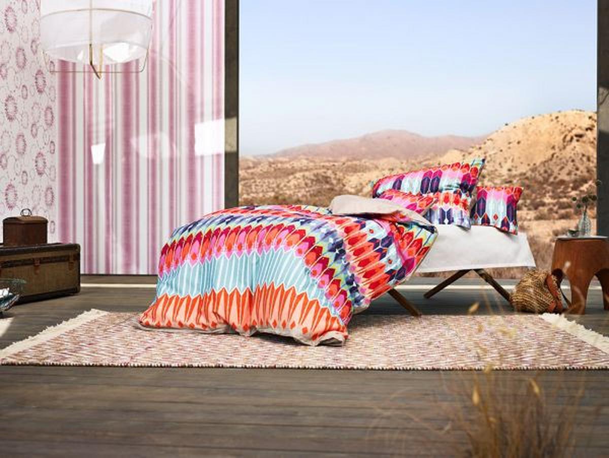 Handwebteppich Orange/ Weiß Wolle Vector 60x110 cm - Orange/Weiß, KONVENTIONELL, Textil (60/110cm) - Esprit