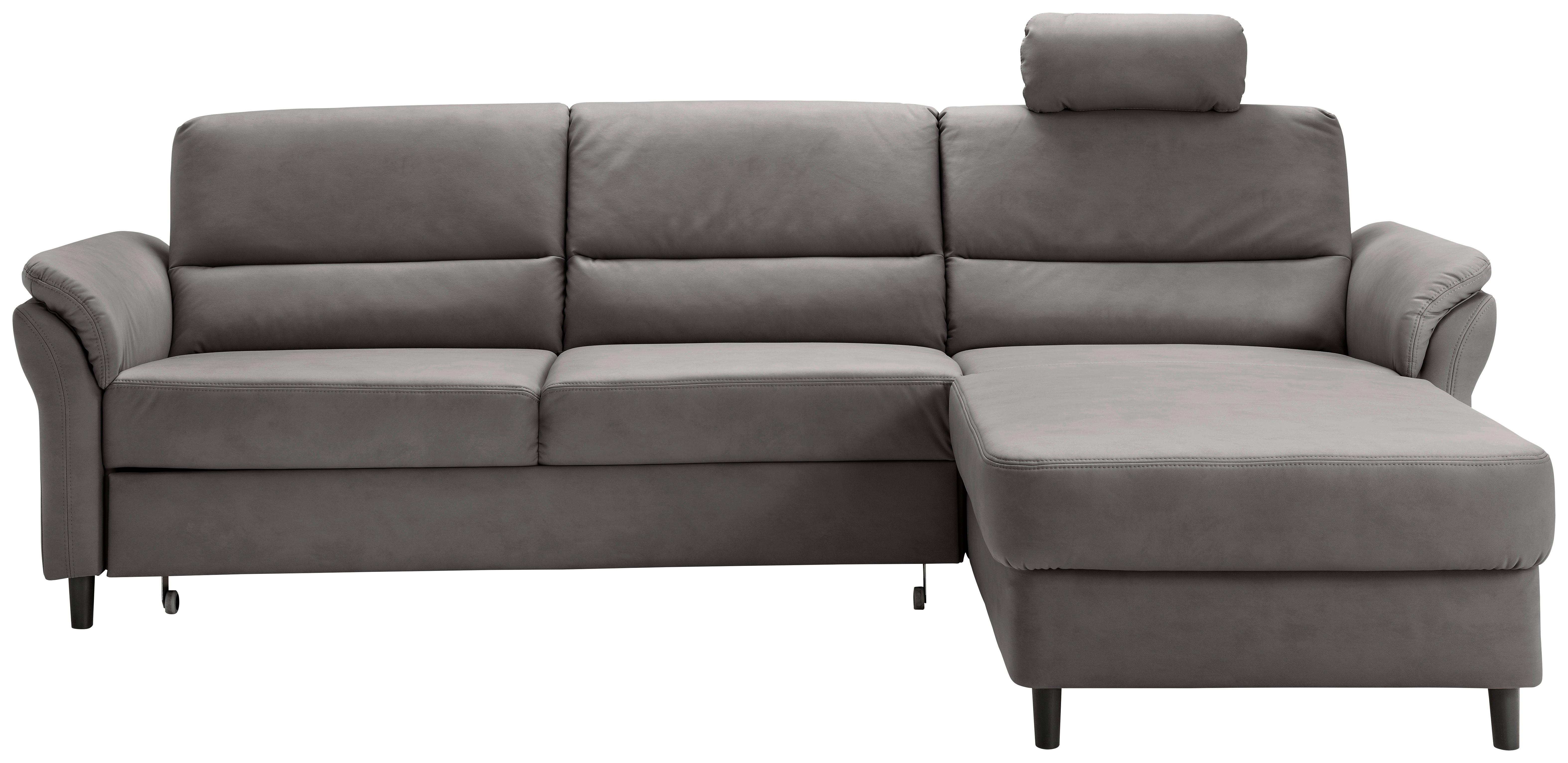 Ecksofa Cavoli Anthrazit S: 279x176 cm - Anthrazit/Schwarz, MODERN, Textil (279/176cm) - Livetastic