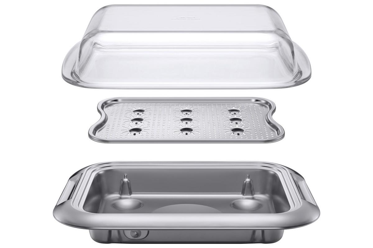 Backofen Nv7b6795jak/U3 - Schwarz, Design, Glas/Metall (59,5/59,5/57,1cm) - Samsung