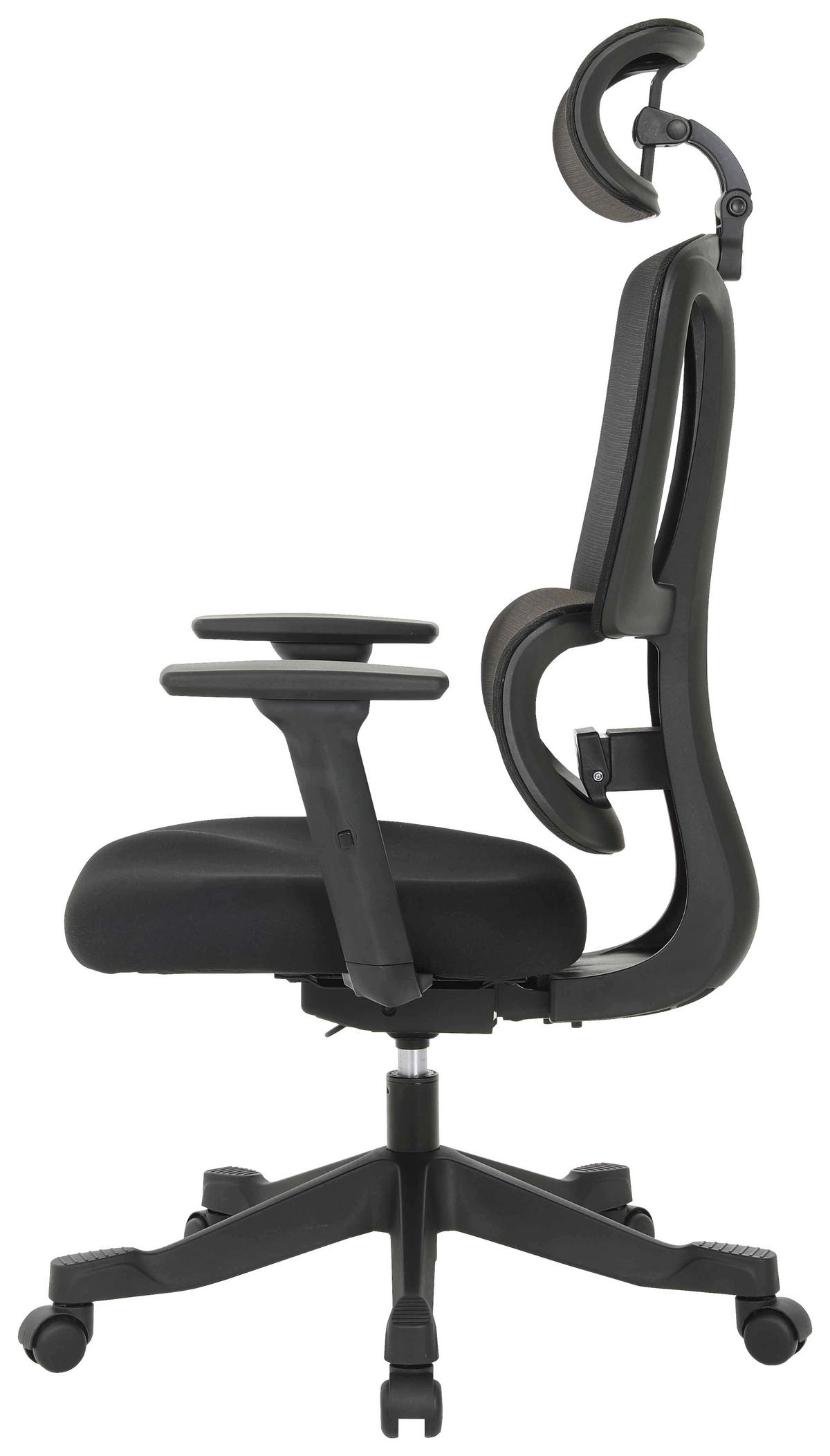 OTOČNÁ ŽIDLE NOEMI - černá, Design, kov/dřevo (65/122-130/62cm) - Mömax