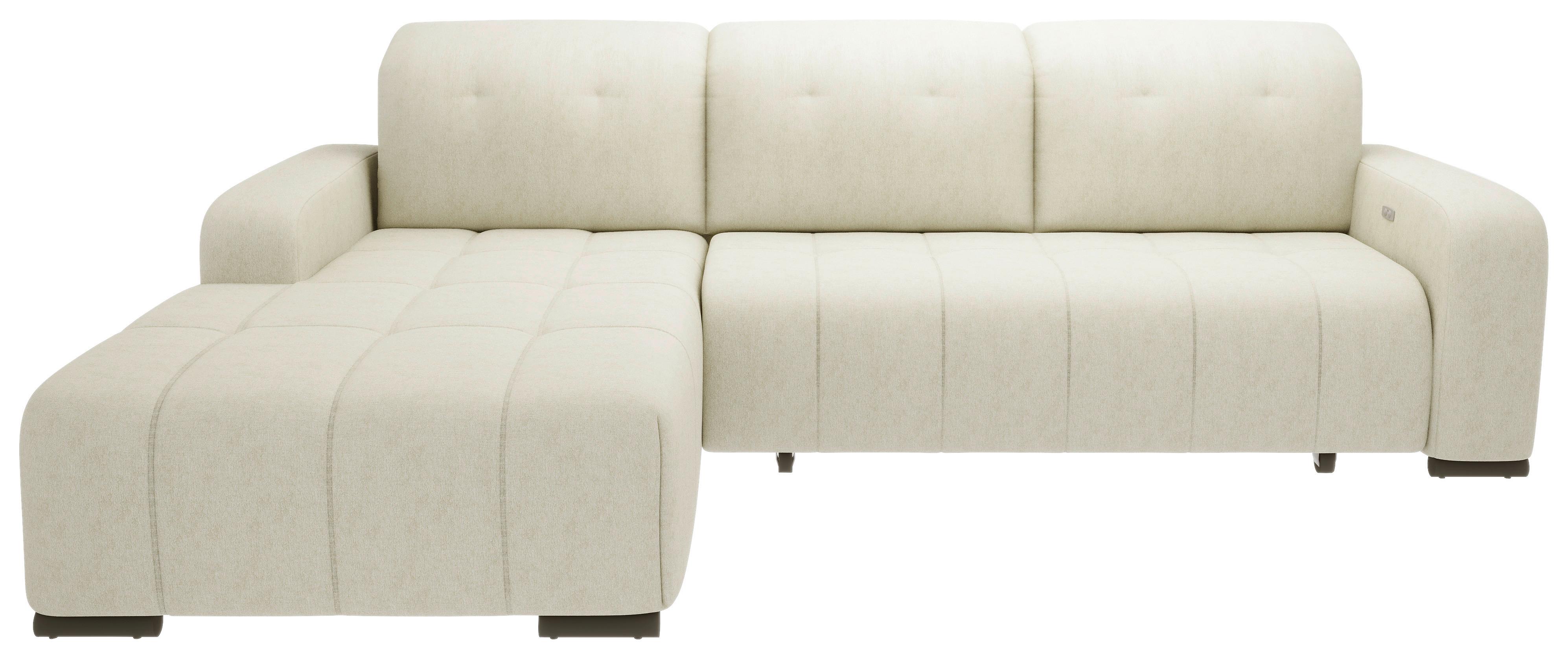 Ecksofa Vicari - Beige/Schwarz, MODERN, Textil (292/185cm) - Livetastic