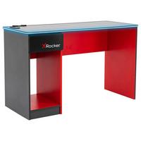 Gamingtisch Carbon-Tek - Rot/Schwarz, MODERN, Holzwerkstoff (123,5/53,3/75,5cm) - X Rocker