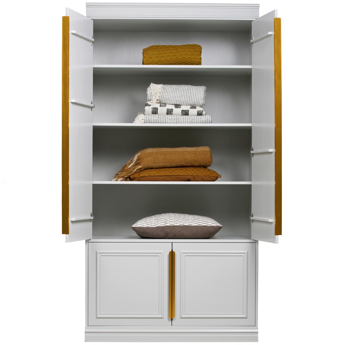 Garderobenschrank Organize Hellgrau B: 110 Cm - Hellgrau, Design, Holz/Holzwerkstoff (110/215/62cm) - Livetastic