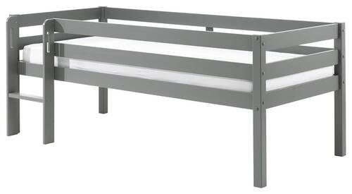 Hochbett Pino Grau lackiert 90x200 cm