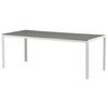 Gartentisch Break Metall L 205 Cm - Weiß/Grau, KONVENTIONELL, Metall (205/90/75cm) - Gardenson