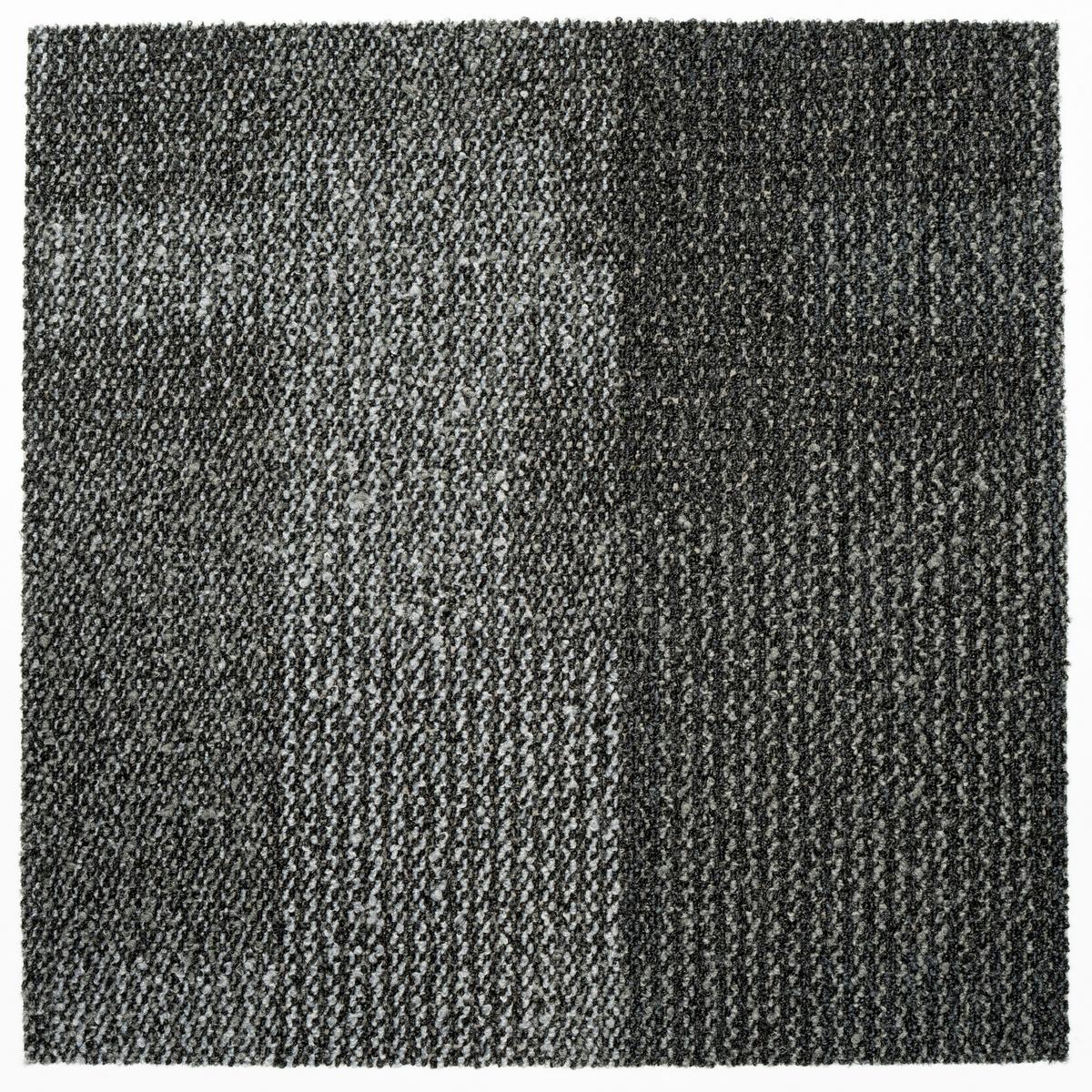Teppichfliese Grau/Dunkelgrau Essential 50x50cm Florhöhe 3mm - Dunkelgrau/Grau, Basics, Textil (50/50cm)